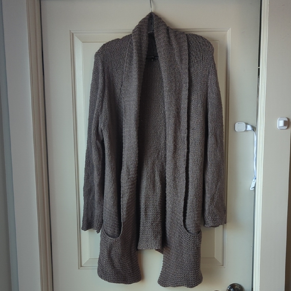 Berretti Extra Long Open Front Cardigan